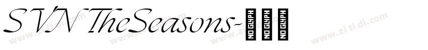 SVN TheSeasons字体转换 SVN TheSeasons字体转换